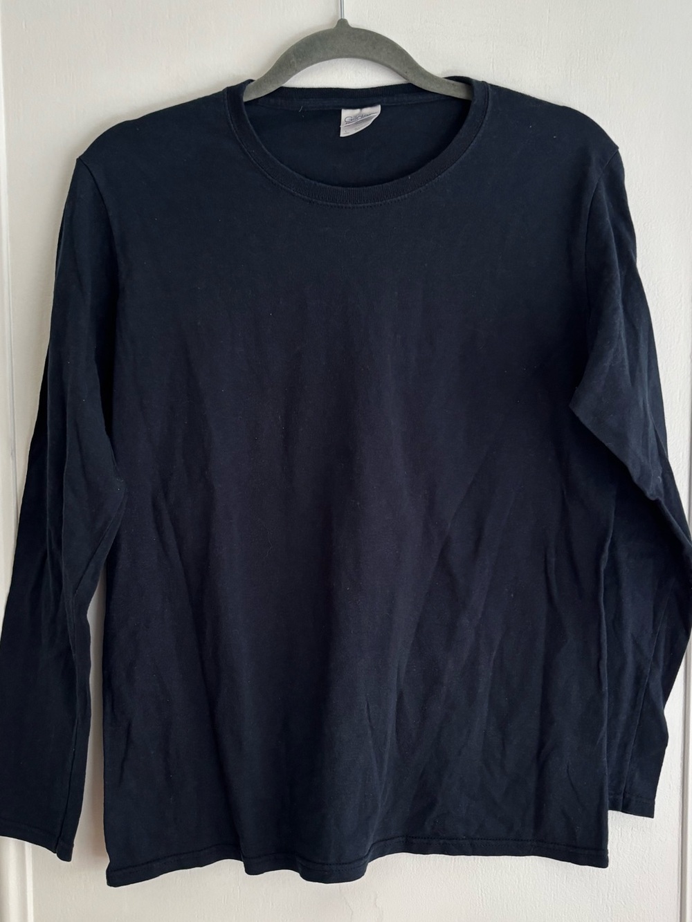 Gildan Navy Heavy Cotton Long Sleeve Shirt